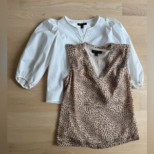 Bundle (2) Banana Republic Blouse Top Size Petite XXS/XS Office Work Career